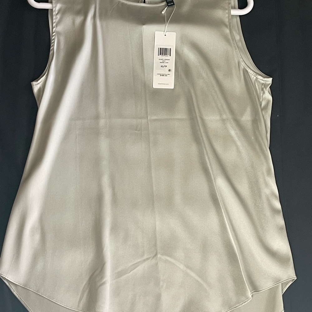 Eileen Fisher Silver Sleeveless Blouse